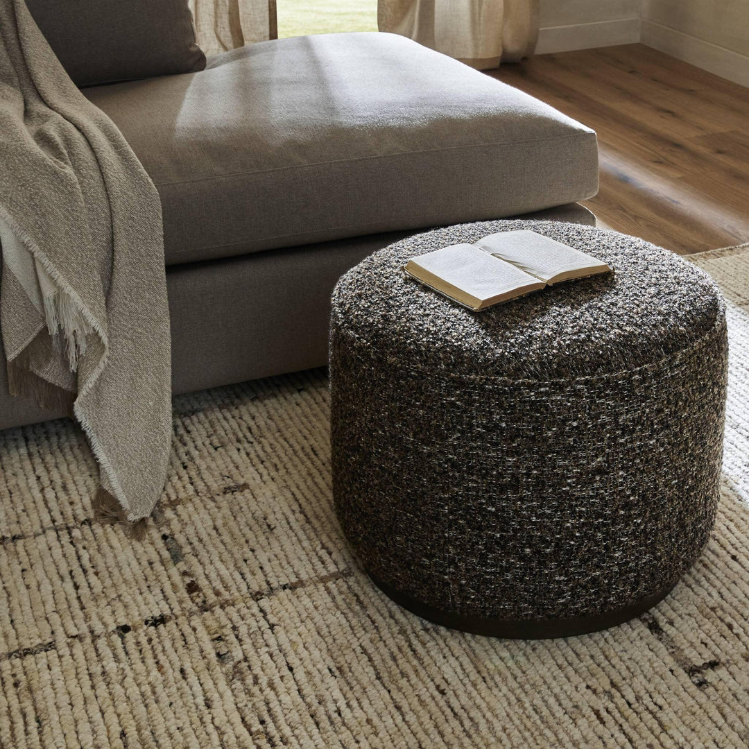 Sinclair Round Ottoman - AmericanHomeFurniture