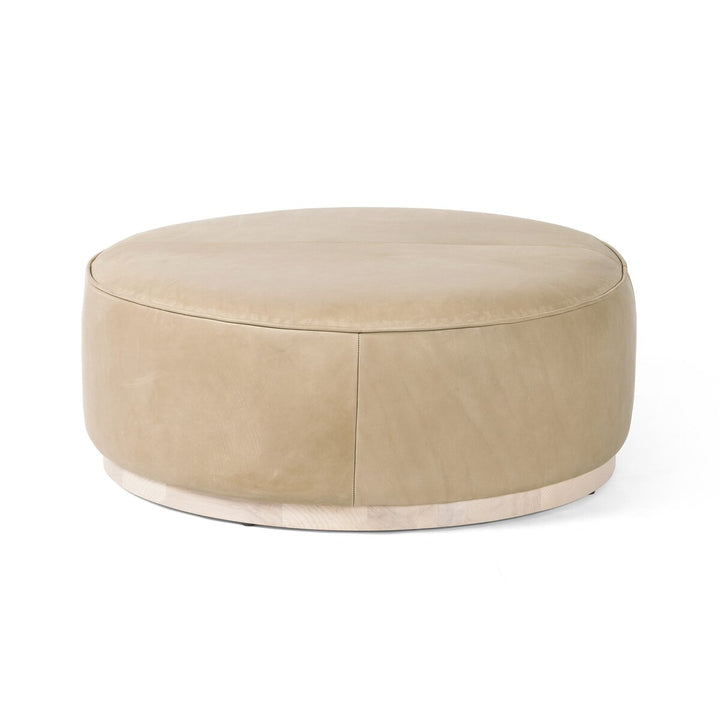 Sinclair Large Round Ottoman - Side
