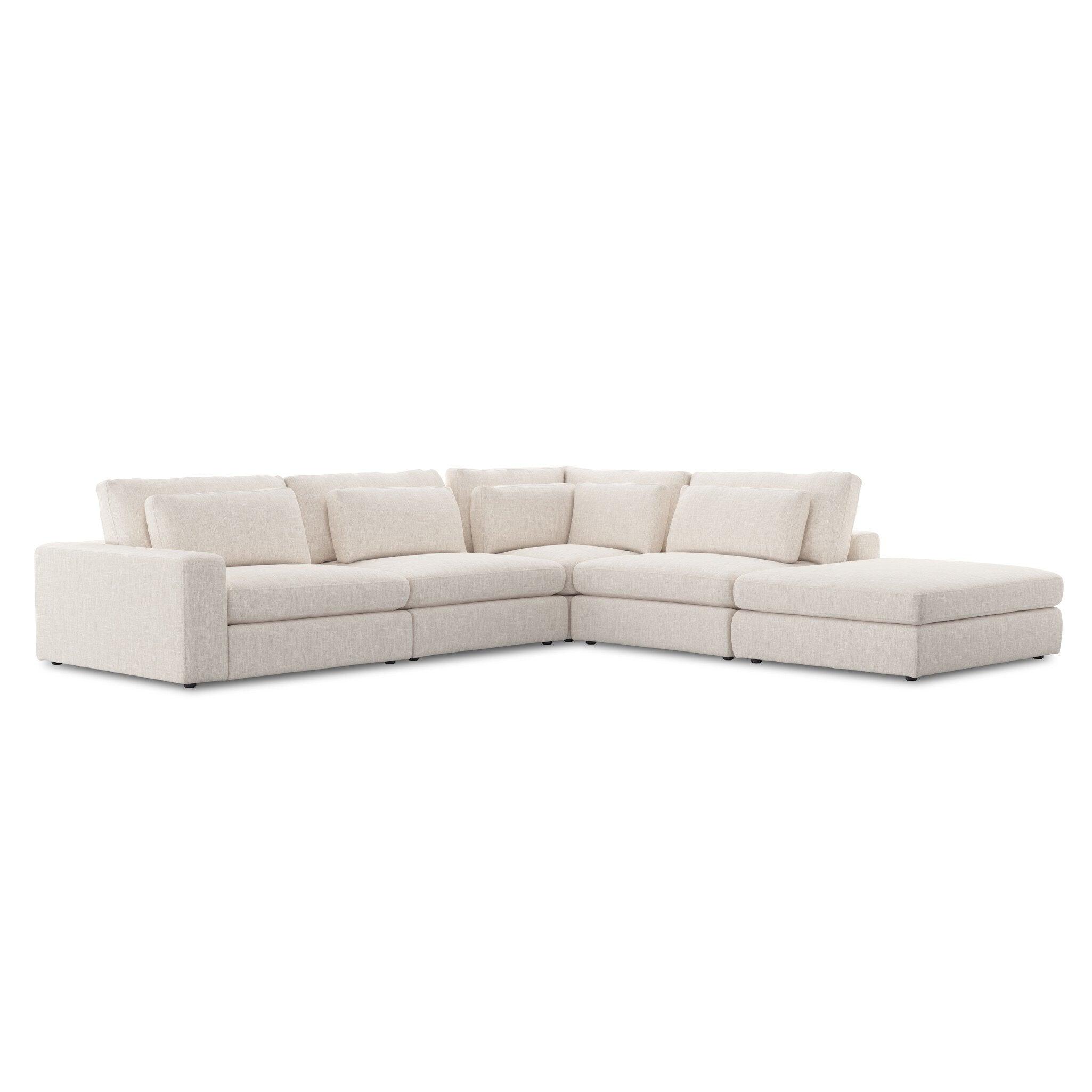 Four Hands Atelier Bloor 4 Piece Raf Sectional W Ottoman - Thumbnail 3