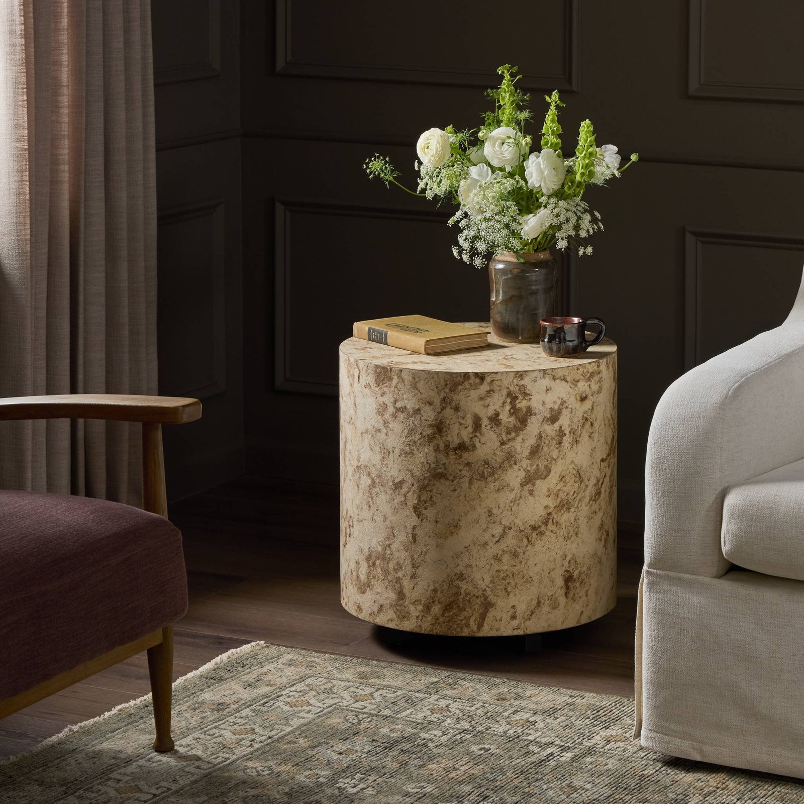 Four Hands - Hudson Round End Table - 107578-005 | American Home Furniture