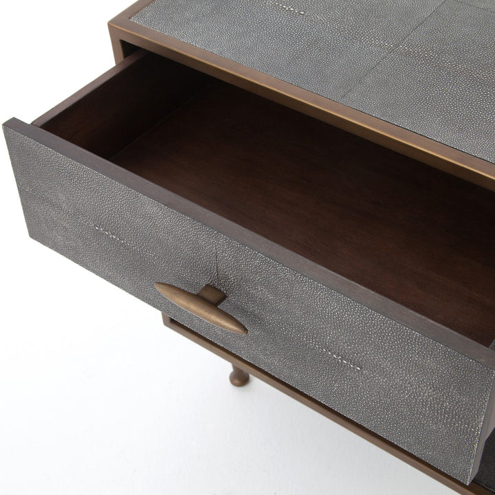 Four Hands - Shagreen Bedside Table - 107635-004 | American Home Furniture