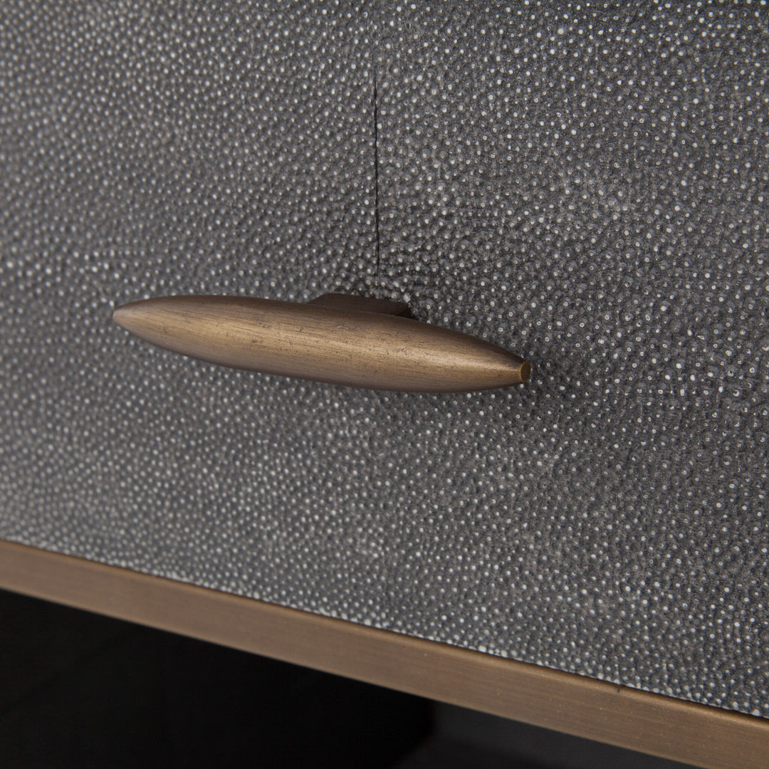 Four Hands - Shagreen Bedside Table - 107635-004 | American Home Furniture