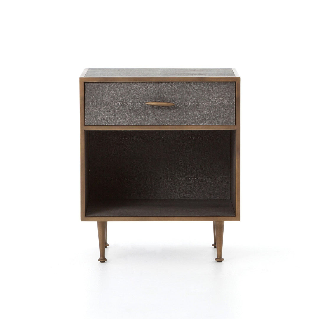 Four Hands - Shagreen Bedside Table - 107635-004 | American Home Furniture