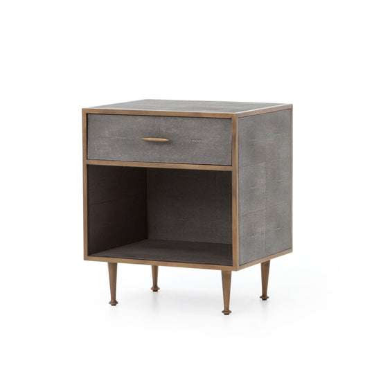 Four Hands - Shagreen Bedside Table - 107635-004 | American Home Furniture