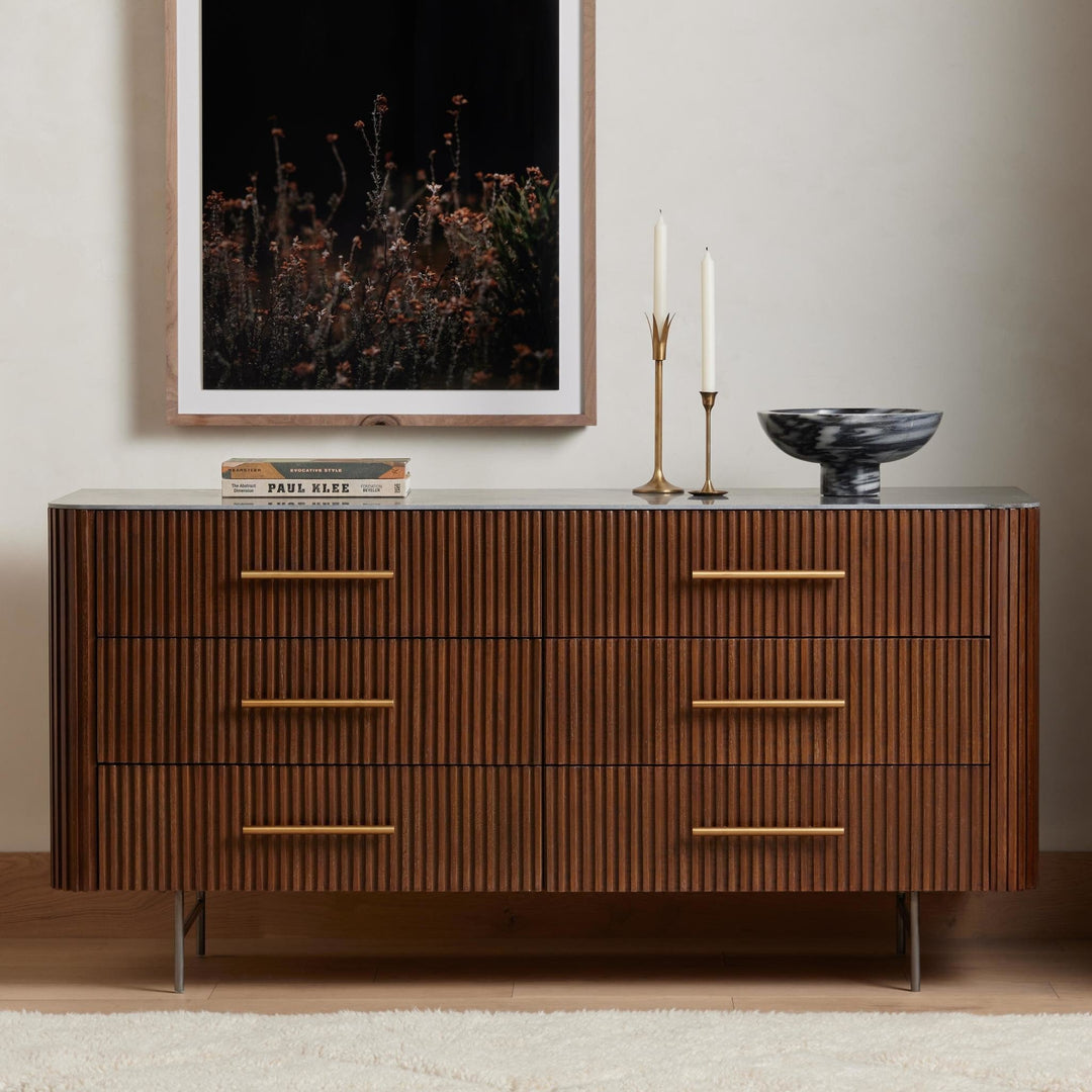Four Hands - Fletcher 6 Drawer Dresser - 108725-001 | American Home Furniture