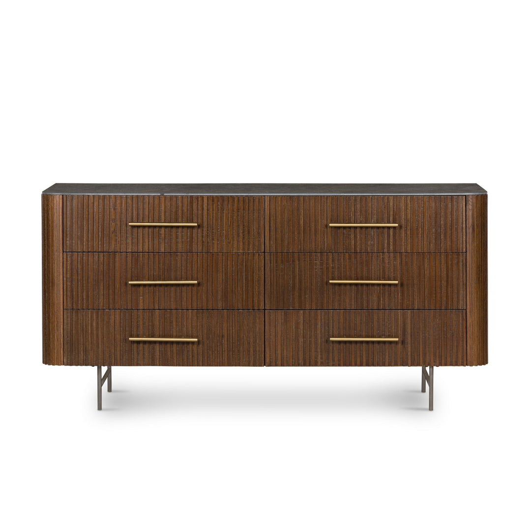 Four Hands - Fletcher 6 Drawer Dresser - 108725-001 | American Home Furniture