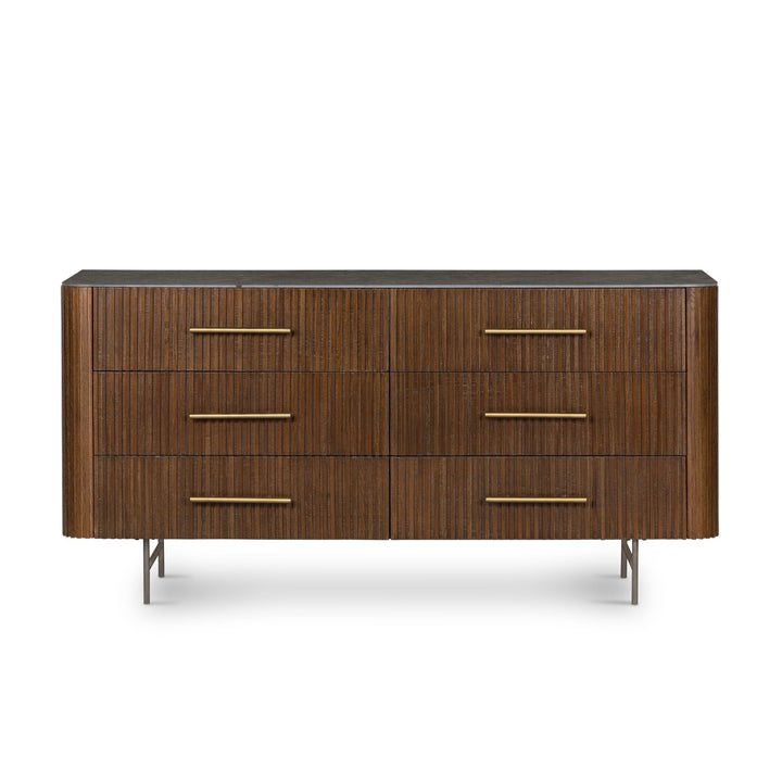 Four Hands - Fletcher 6 Drawer Dresser - 108725-001 | American Home Furniture