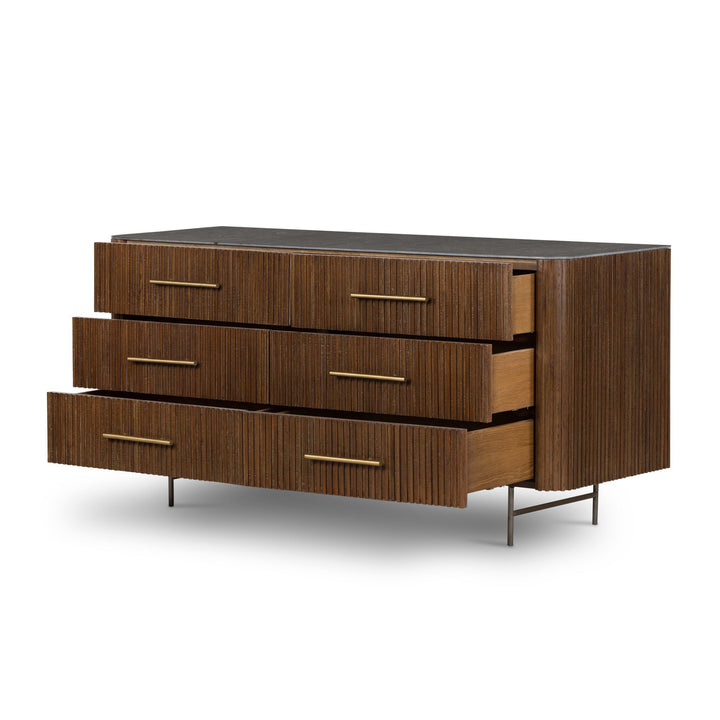 Four Hands - Fletcher 6 Drawer Dresser - 108725-001 | American Home Furniture