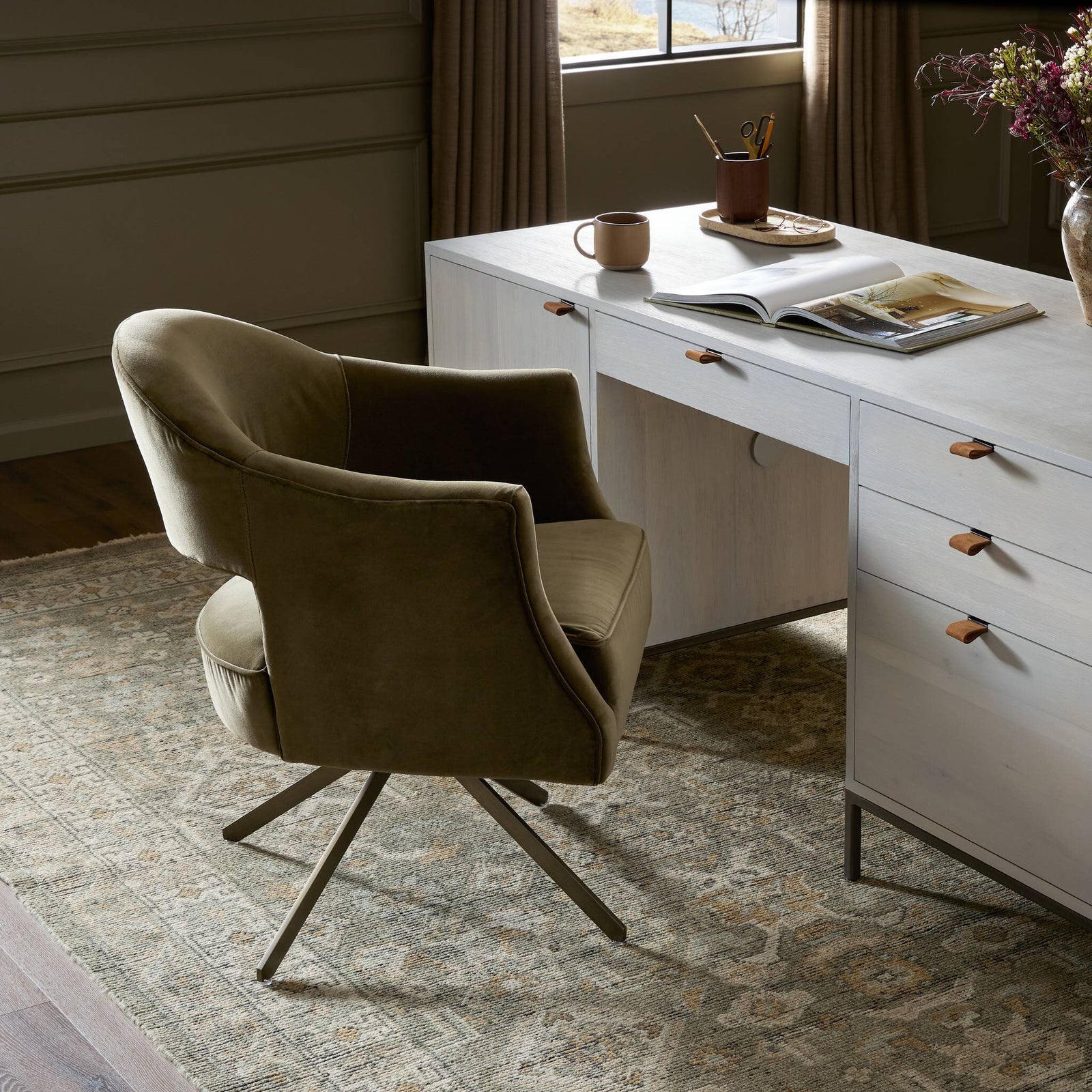 Four Hands - Adara Desk Chair - 109252-009 | American Home Furniture