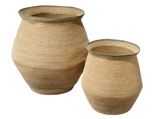 Jamie Young Cobra Seagrass Basket Set DECORATIVE BASKETS + BOXES