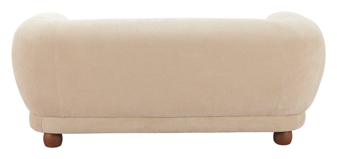 Boet Loveseat Taupe - AmericanHomeFurniture