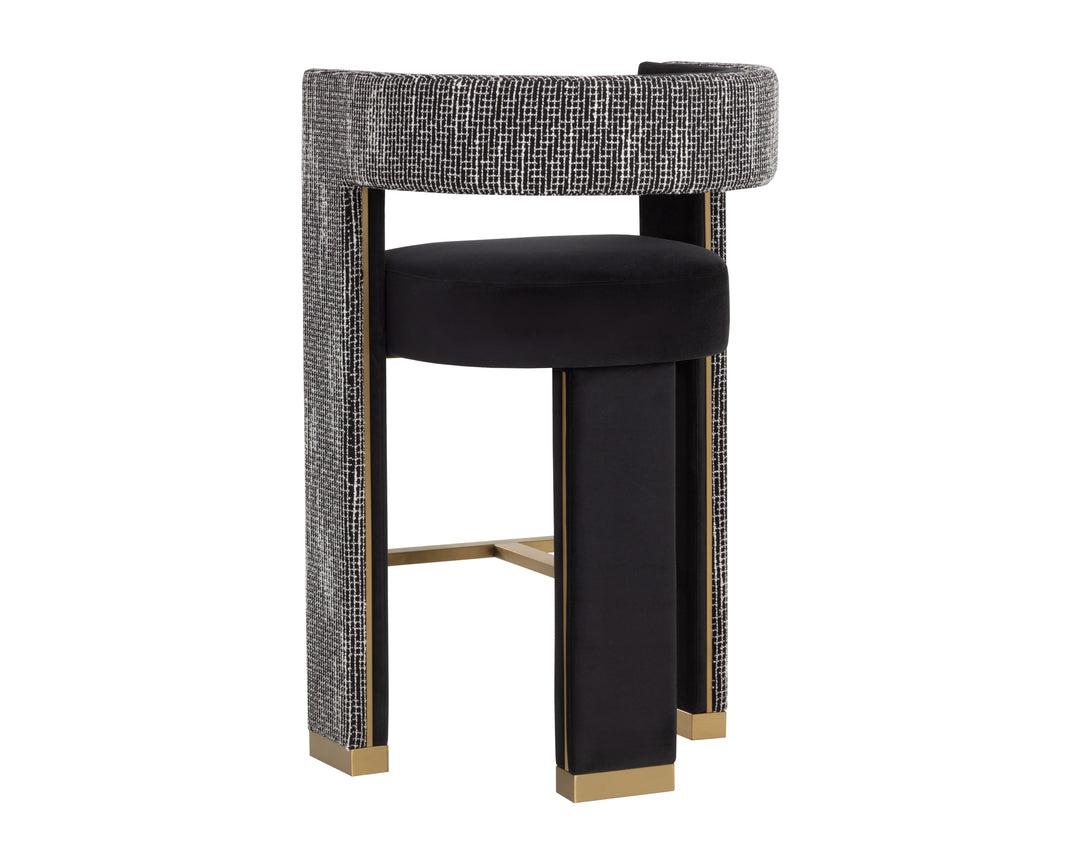 Adamina Barstool - Abbington Black / Hobbes Night