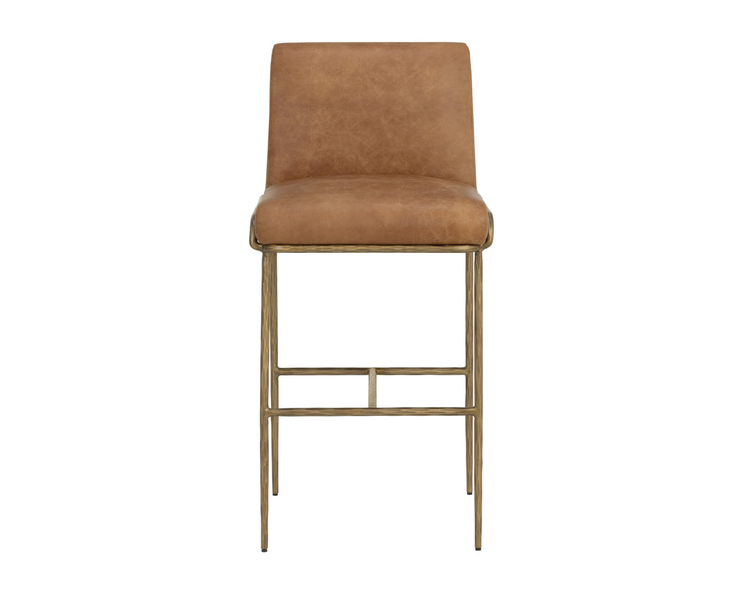 Lathan Barstool - Tan Leather
