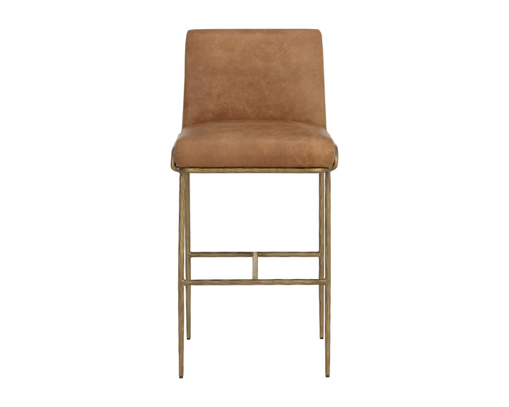 Lathan Barstool - Tan Leather
