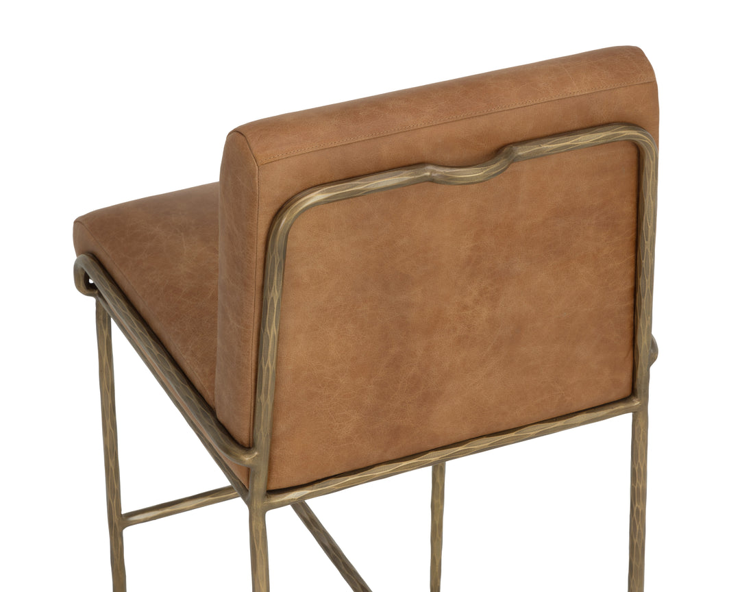 Lathan Barstool - Tan Leather
