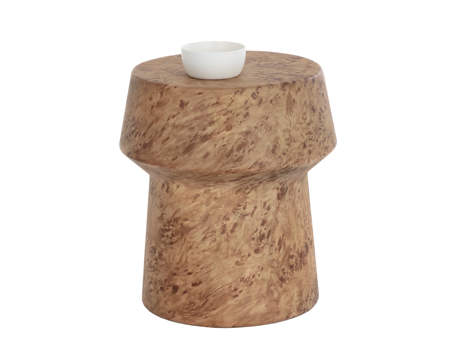 Brie End Table - Burl Look