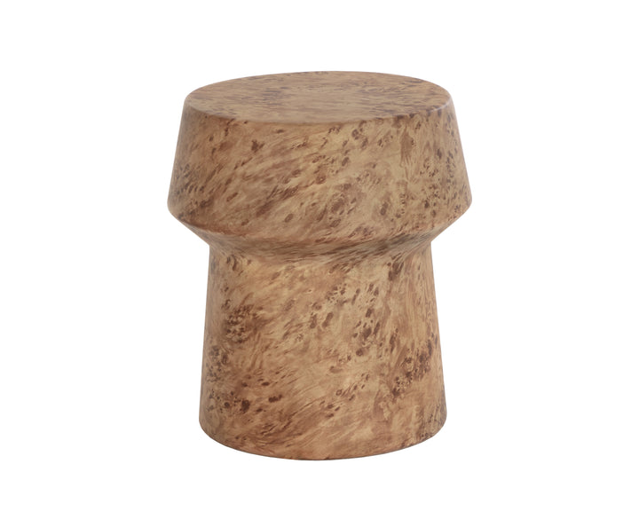 Brie End Table - Burl Look