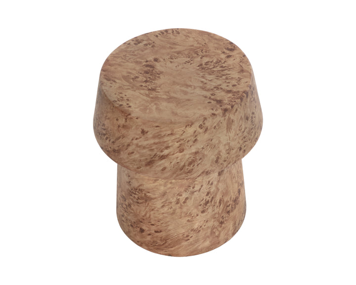 Brie End Table - Burl Look