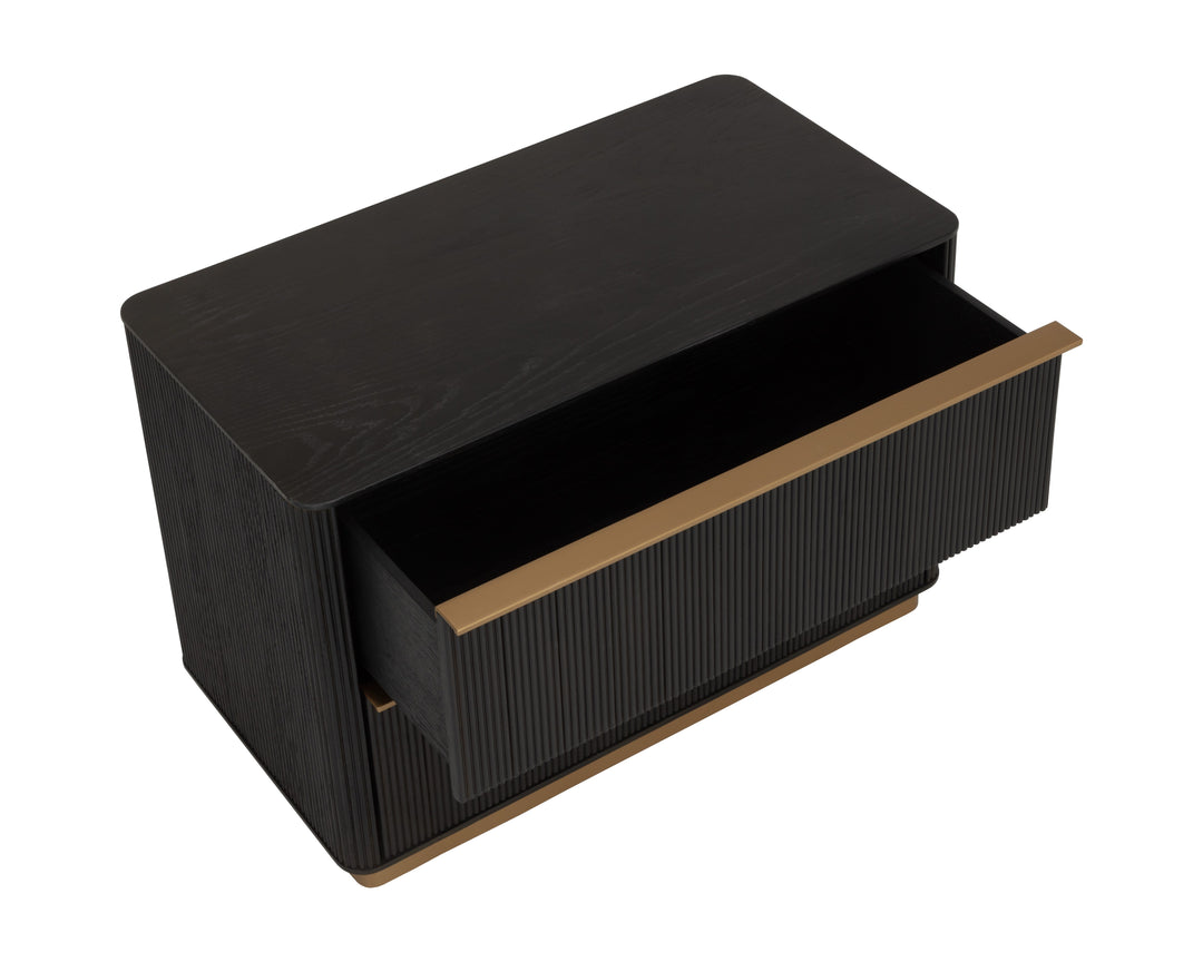 Kalla Nightstand - Large - Charcoal