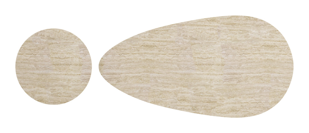 Reyes Coffee Table Set (2-Piece) Natural & Black
