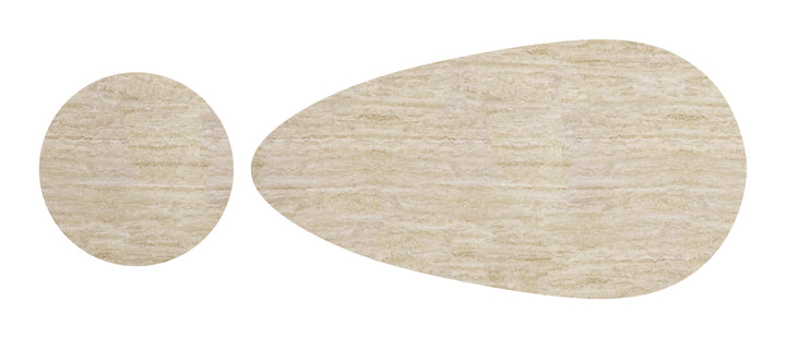 Reyes Coffee Table Set (2-Piece) Natural & Black