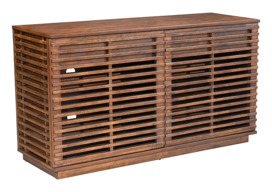 Zuo Linea Credenza Walnut SIDEBOARDS + CABINETS
