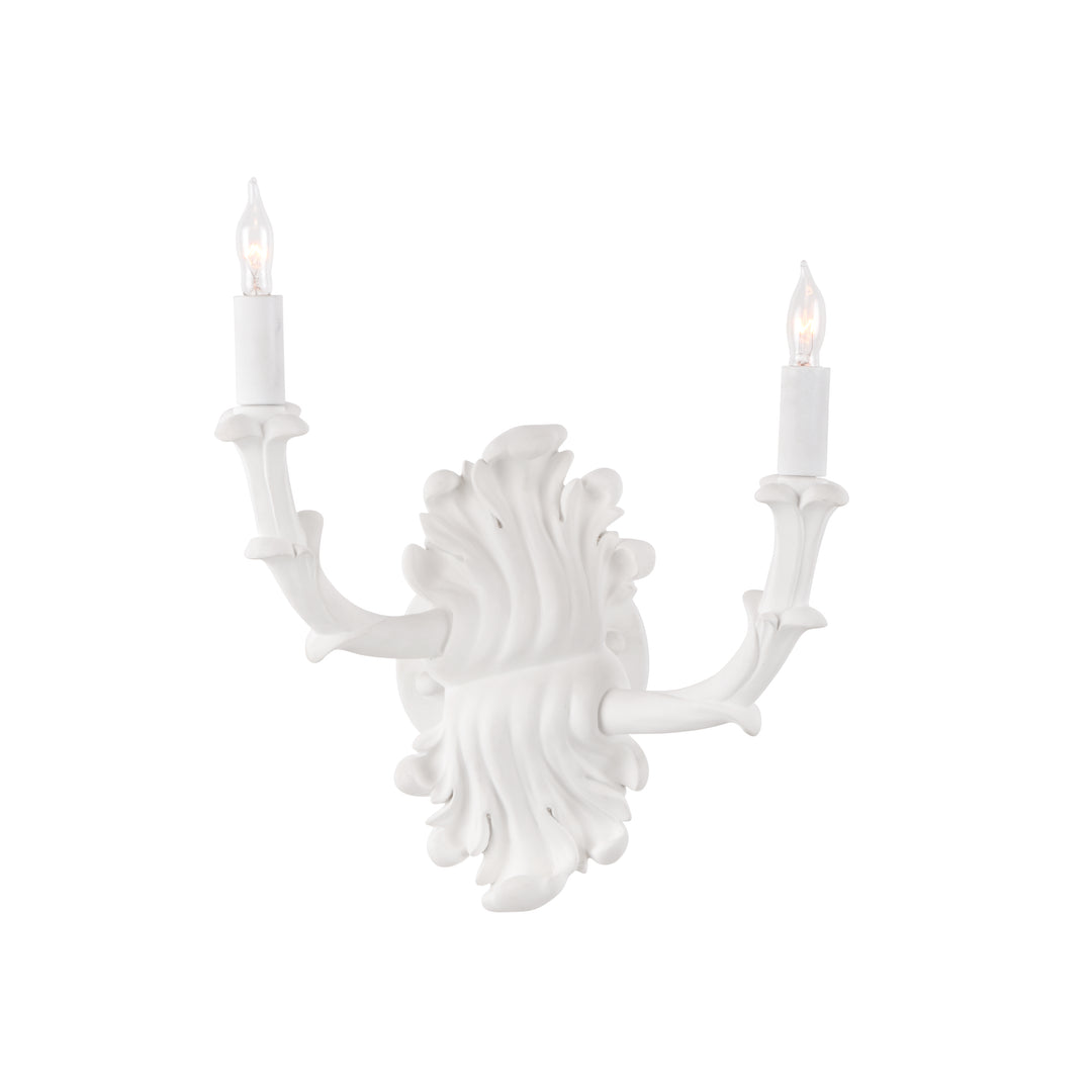 Roche Plaster Double Arm Sconce - 12157