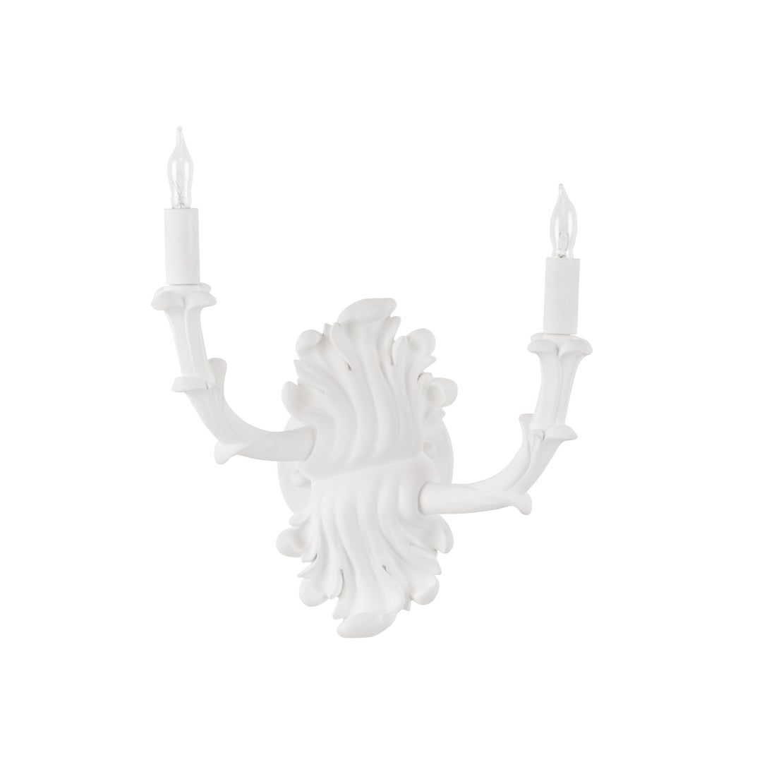 Roche Plaster Double Arm Sconce - 12157