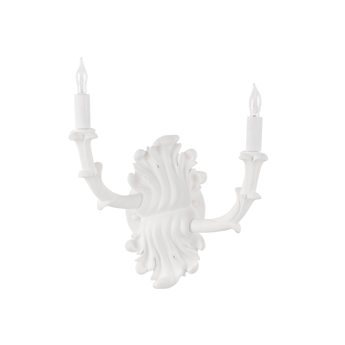 Roche Plaster Double Arm Sconce - 12157