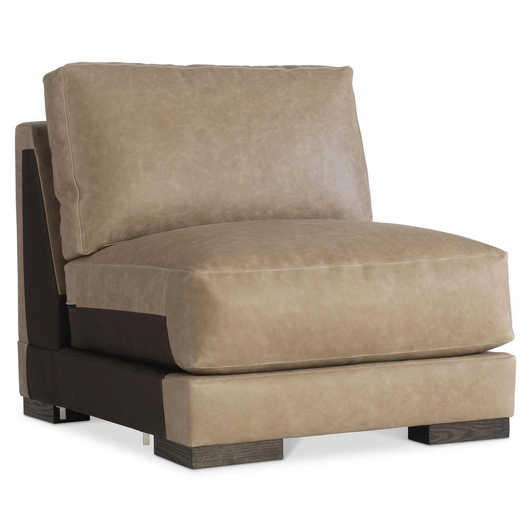 American Home Furniture Bernhardt Lars Leather Armless Chair