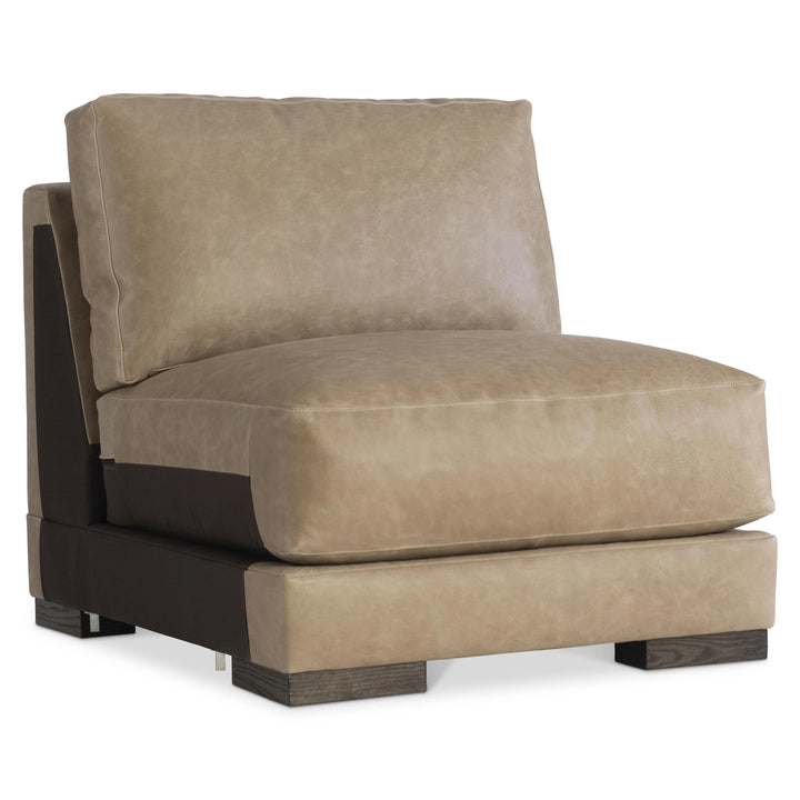 American Home Furniture Bernhardt Lars Leather Armless Chair