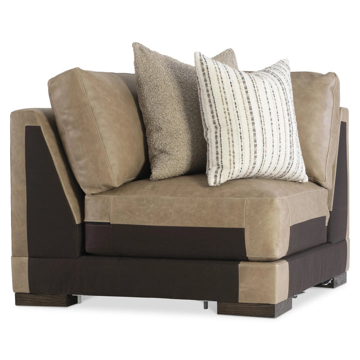 American Home Furniture Bernhardt Lars Leather Corner Chair