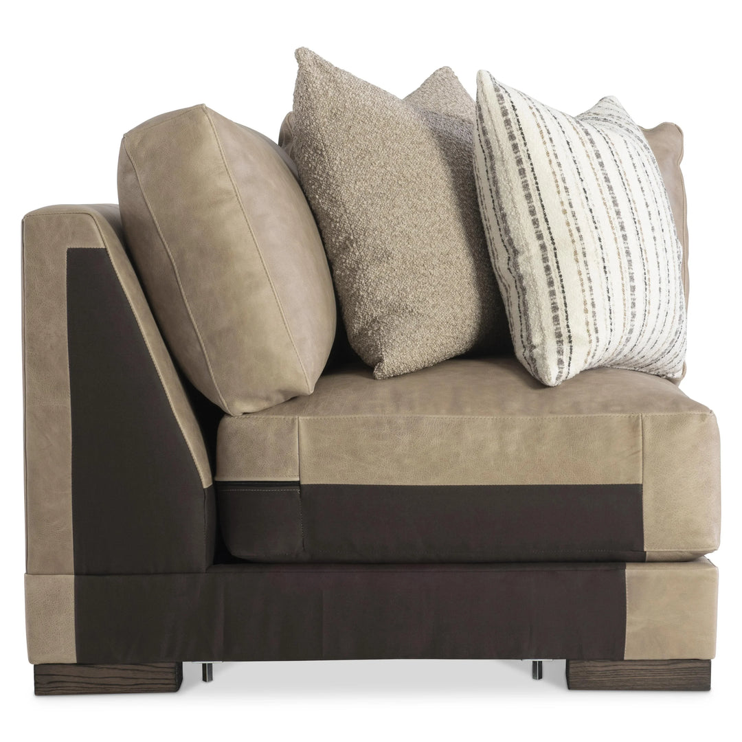 American Home Furniture Bernhardt Lars Leather Corner Chair