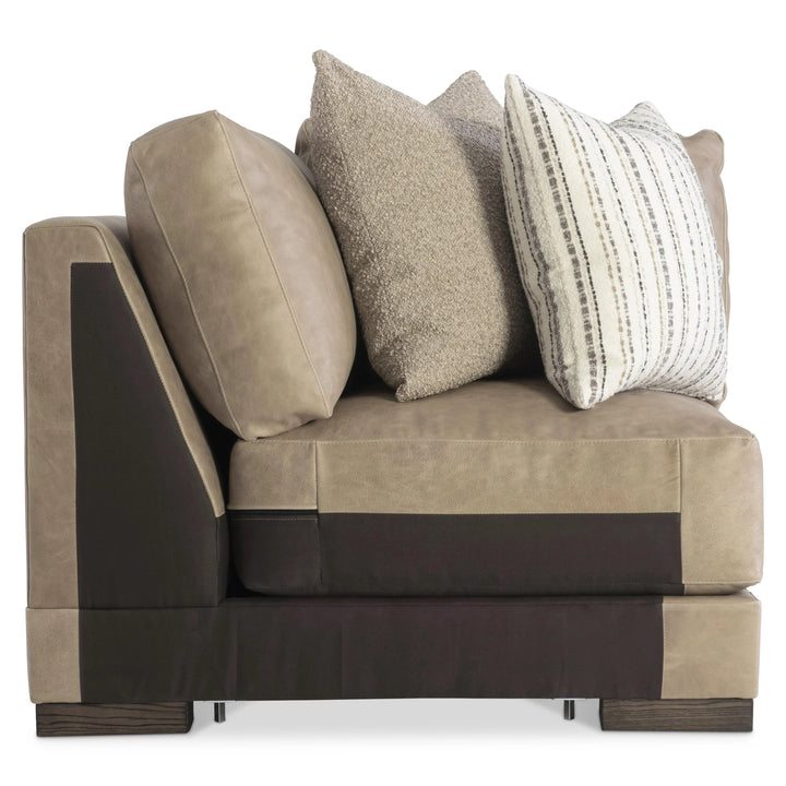 American Home Furniture Bernhardt Lars Leather Corner Chair