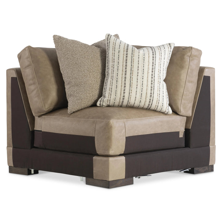 American Home Furniture Bernhardt Lars Leather Corner Chair