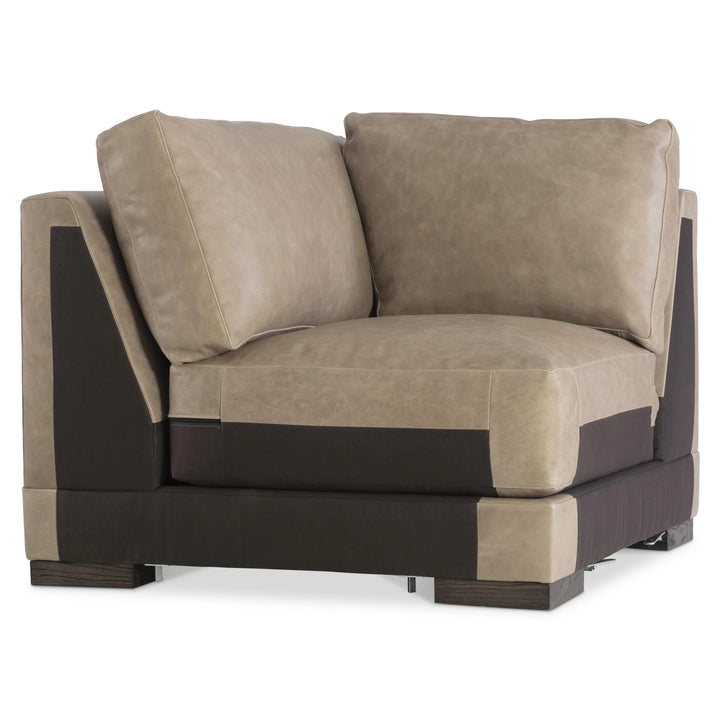 American Home Furniture Bernhardt Lars Leather Corner Chair