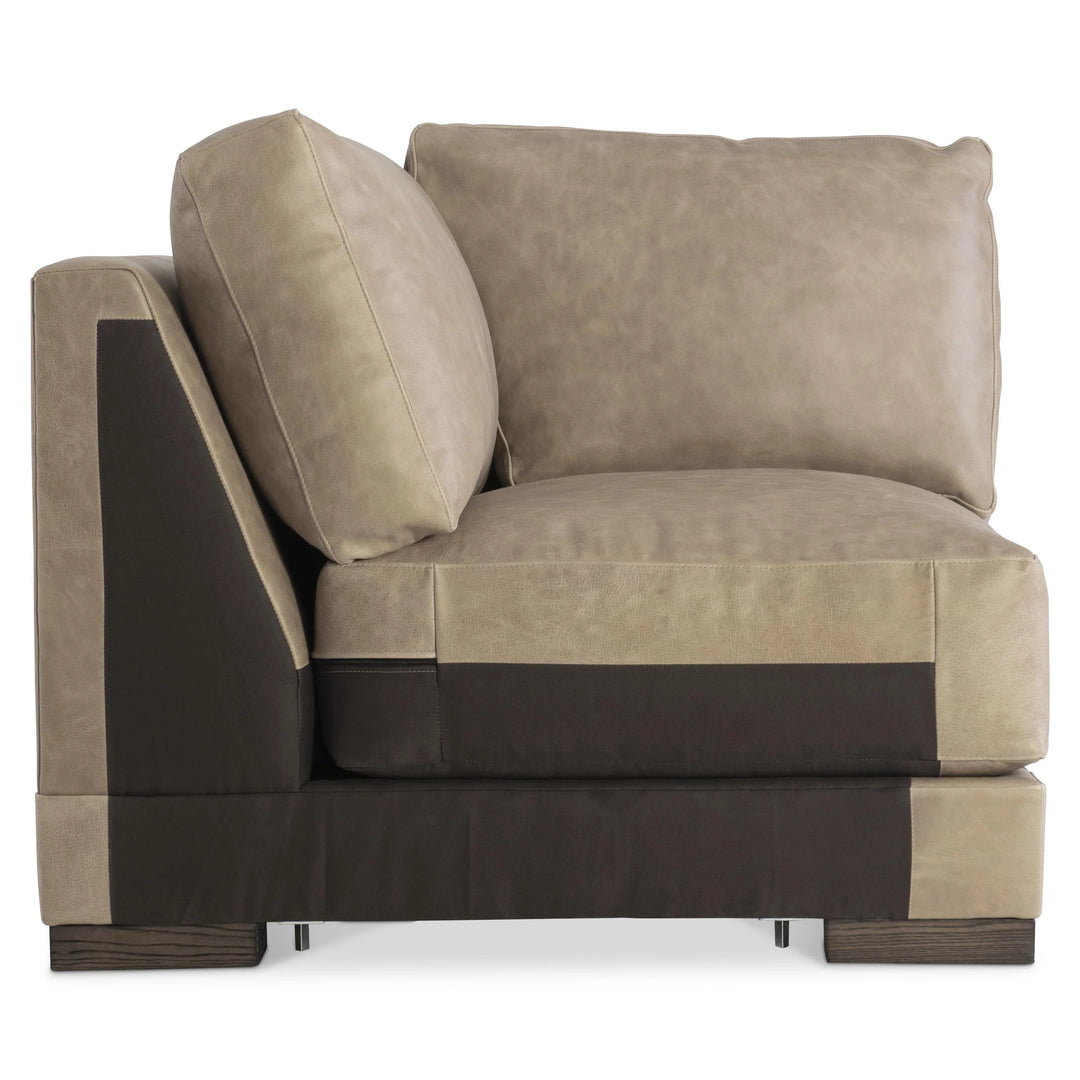 American Home Furniture Bernhardt Lars Leather Corner Chair