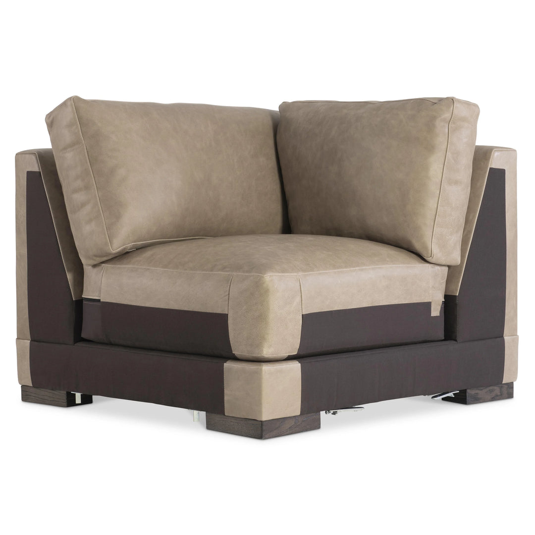 American Home Furniture Bernhardt Lars Leather Corner Chair