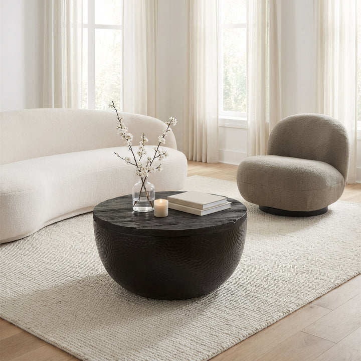 Duskan Storage Coffee Table Black