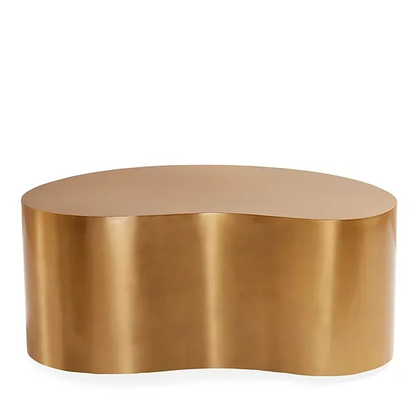 Brass Kidney Small Table