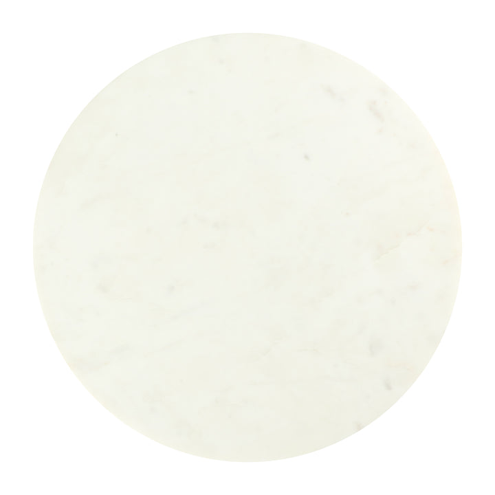 Lira Accent Table White & Gold - 110953