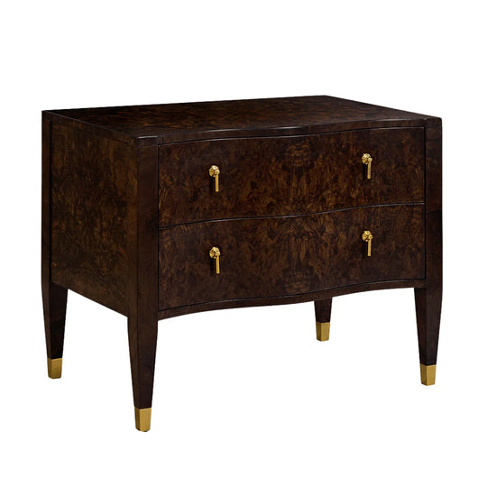 Oliver Home Serpentine Nightstand NIGHTSTANDS