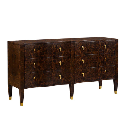 Oliver Home Serpentine  Dresser DRESSERS