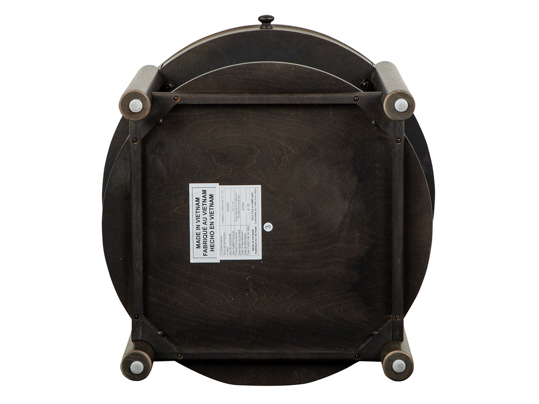 Hadleigh Black Coffee Bean Round End Table - T5711-05