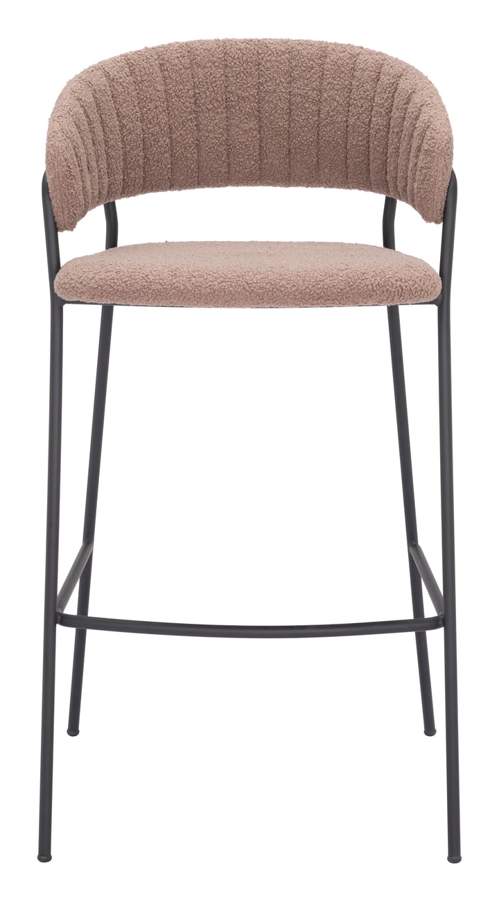 Josephine Barstool (Set of 2) Brown - AmericanHomeFurniture