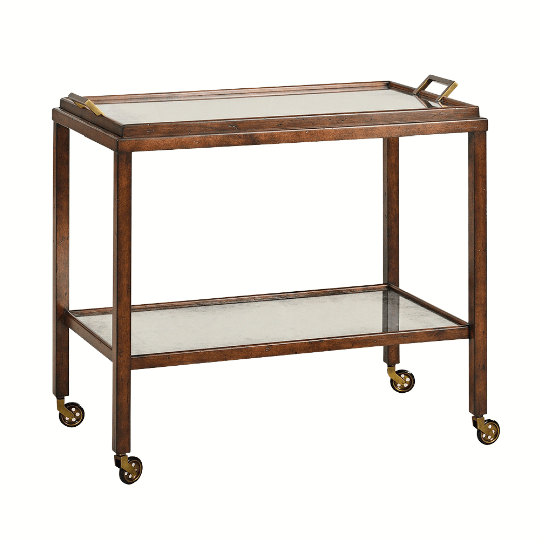 Oliver Home Alameda Eglomise Serving Cart BAR + BAR CARTS