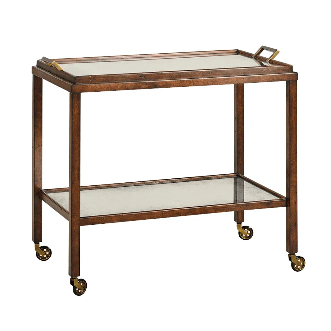 Oliver Home Alameda Eglomise Serving Cart BAR + BAR CARTS