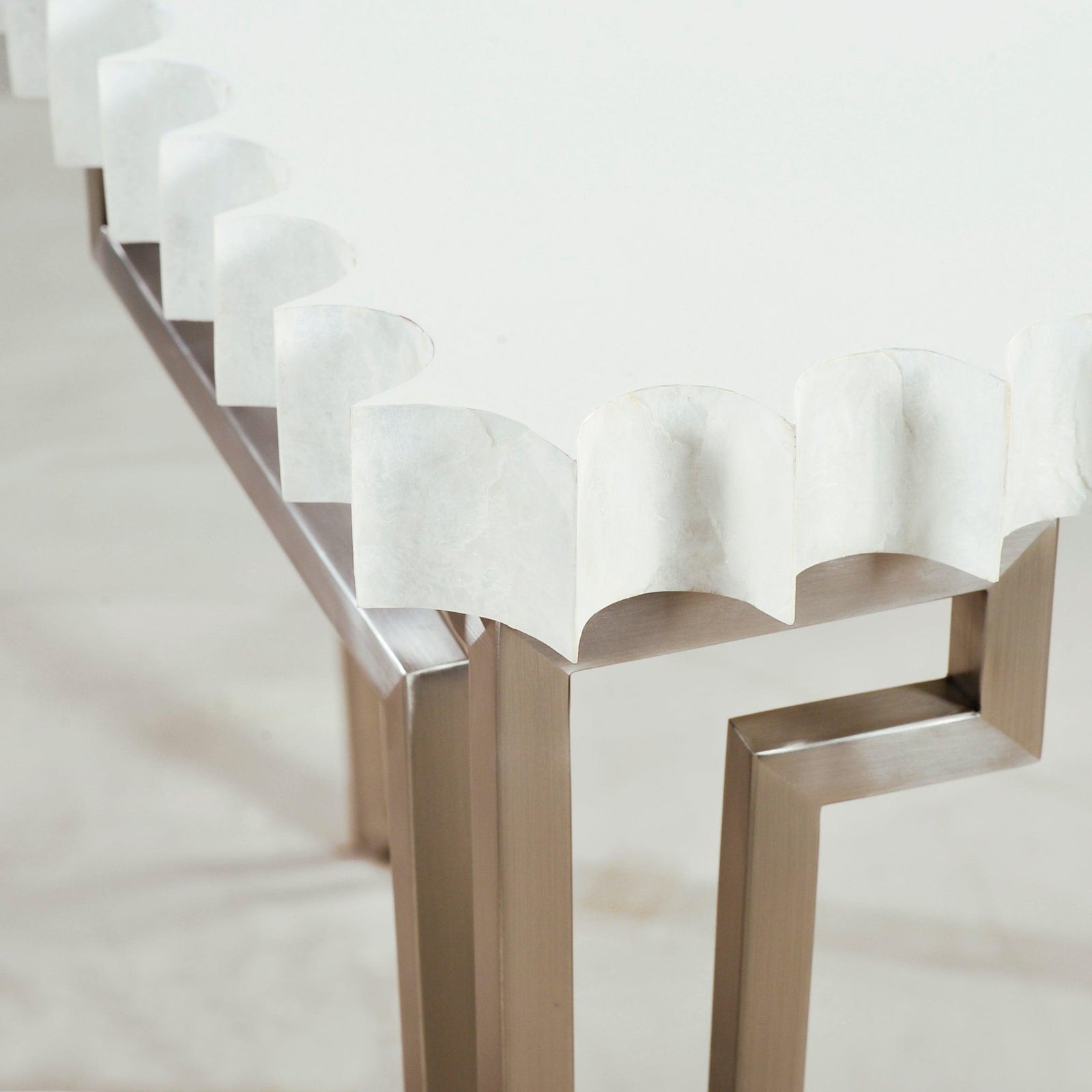 Oliver Home Capiz Console Table CONSOLE TABLES