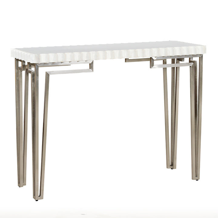 American Home Furniture | Oliver Home - Capiz Console Table 