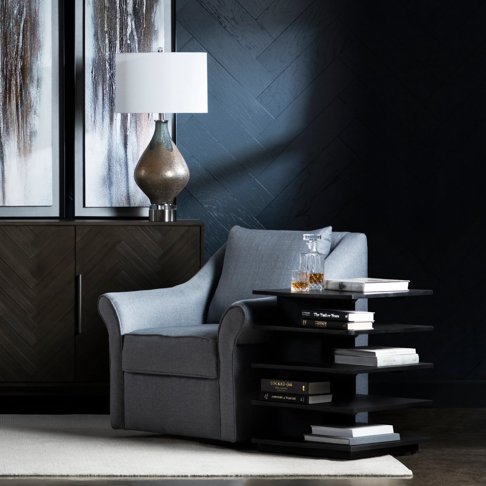 Crestview Collection Hopper End Table ACCENT TABLES